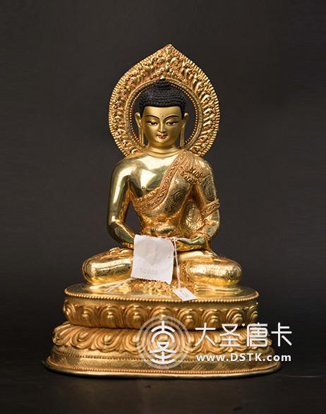 阿彌陀佛鎏金33cm