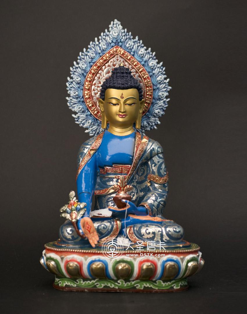 阿彌陀佛鎏金一尺