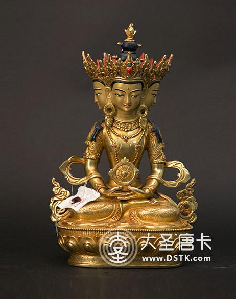 大日如來鎏金7寸