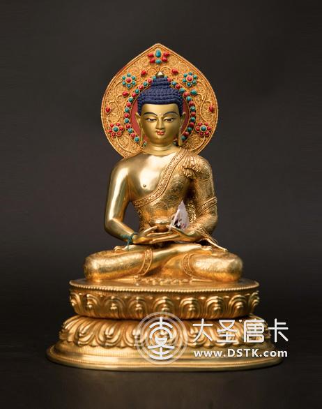 阿彌陀佛鎏金33cm