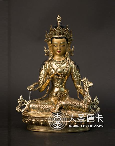 地藏王鎏金33cm