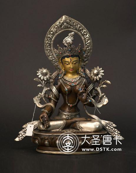 白度母紫銅一尺