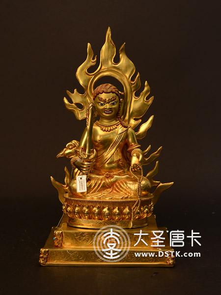 不動明王鎏金33cm