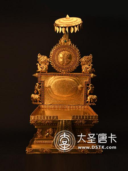 法座帶帽鎏金80cm