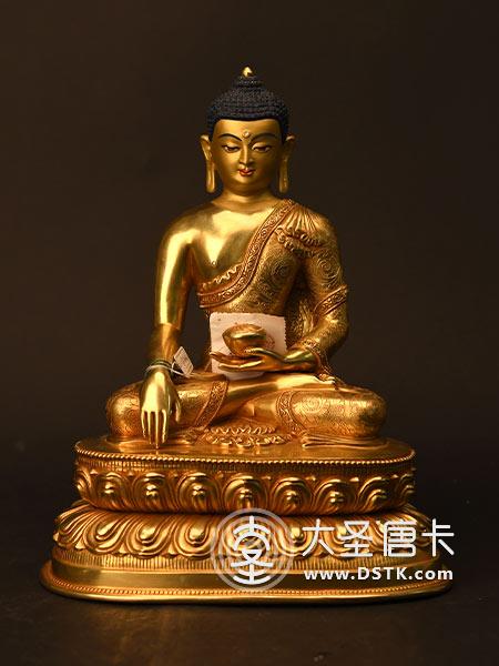 釋迦牟尼佛鎏金33cm