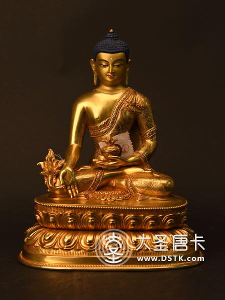 藥師佛鎏金33cm