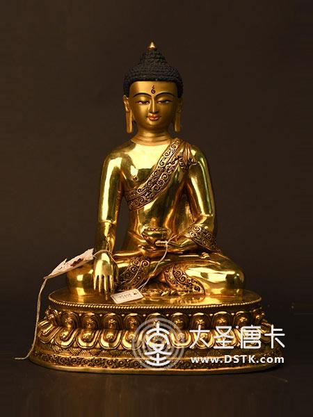 釋迦牟尼佛鎏金30cm