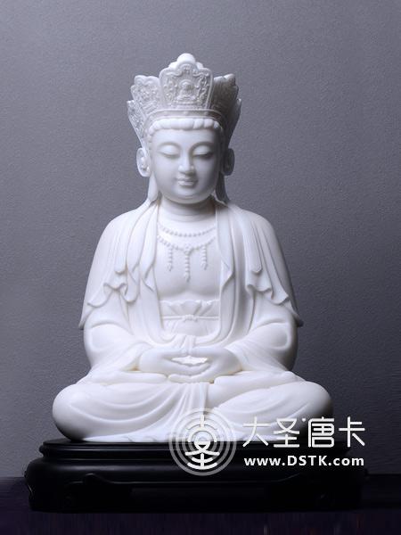 毗盧觀音漢白玉48cm