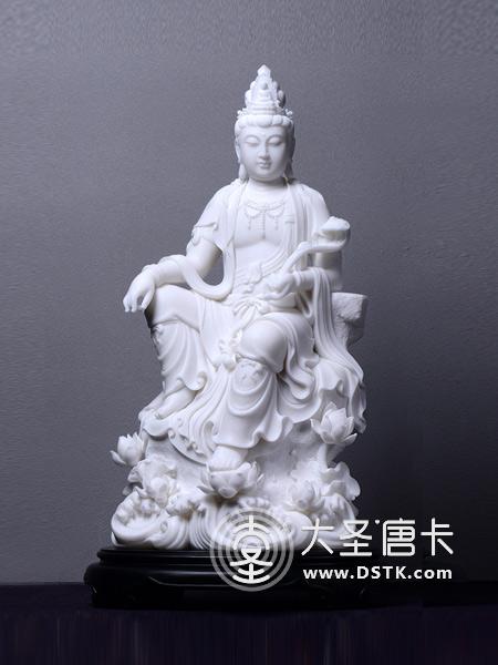 如意觀音漢白玉68cm