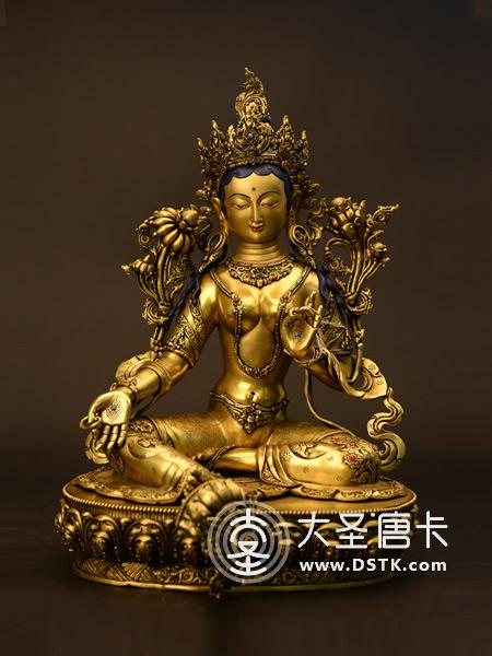 綠度母鎏金43cm精品