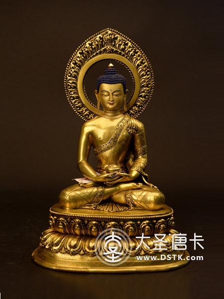 阿彌陀佛鎏金40cm