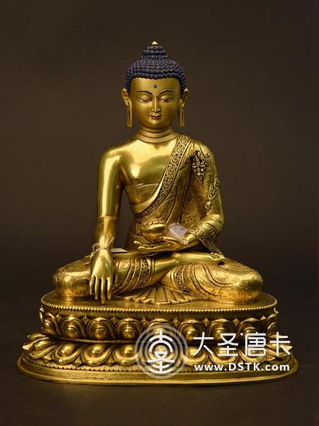 釋迦牟尼佛鎏金30cm