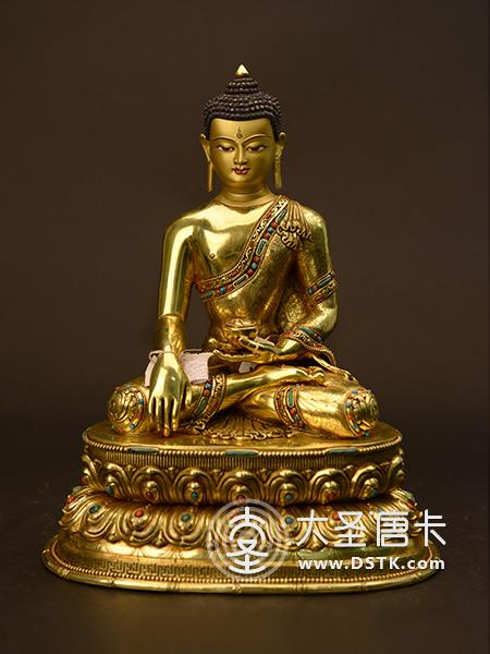 釋迦牟尼佛鎏金33cm