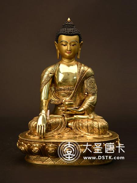 釋迦牟尼佛鎏金33cm