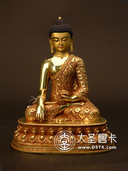 釋迦牟尼佛鎏金33cm