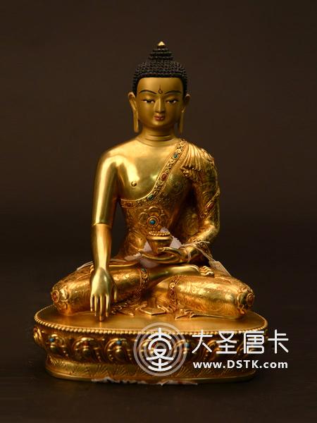 釋迦牟尼佛鎏金22cm