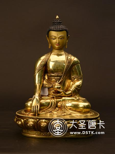 釋迦牟尼佛鎏金33cm