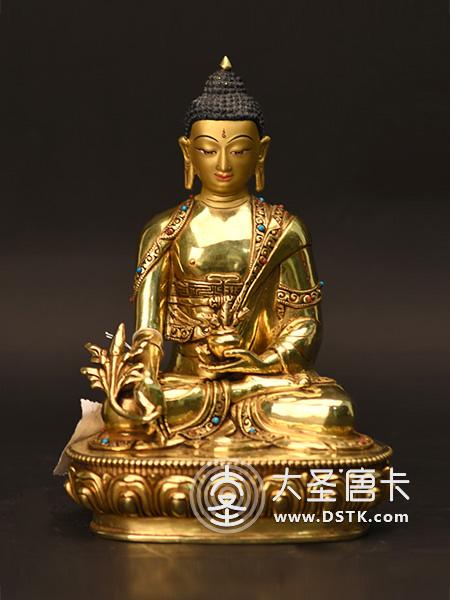 藥師佛鎏金33cm