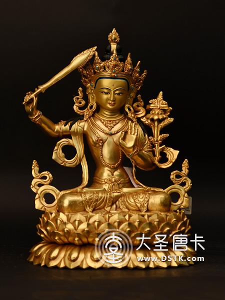 文殊菩薩蓮花底座33cm