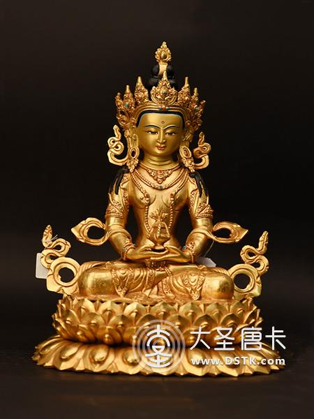 長壽佛蓮花底座33cm