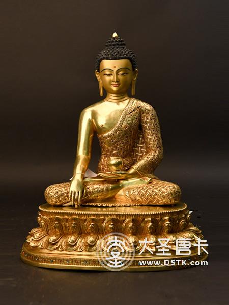 釋迦牟尼佛鎏金45cm