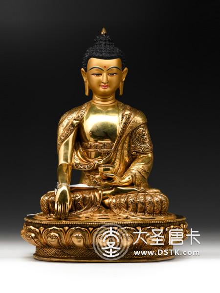 釋迦牟尼佛鎏金33cm