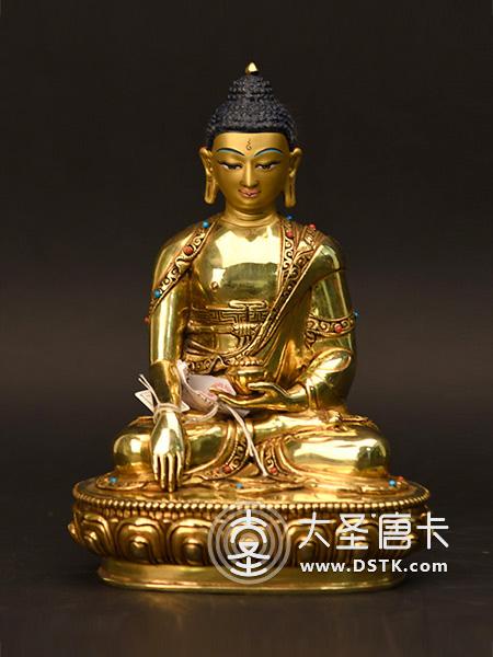 釋迦牟尼佛鎏金33cm