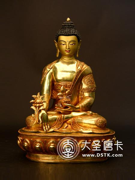 藥師佛鎏金45cm