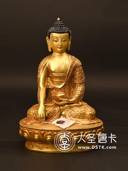 釋迦牟尼佛鎏金33cm