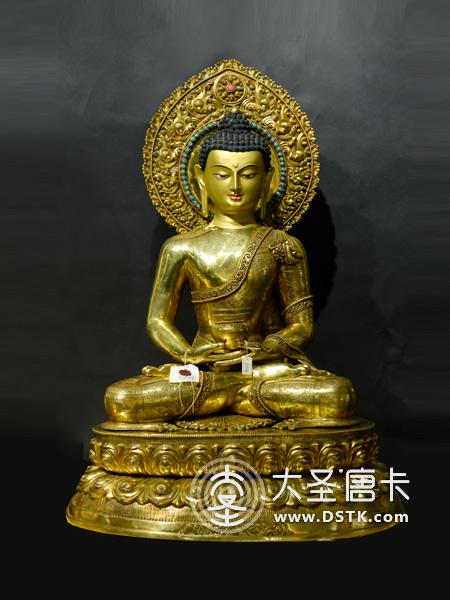 阿彌陀佛鎏金73cm