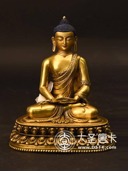 阿彌陀佛鎏金25cm