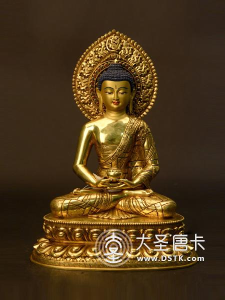 阿彌陀佛鎏金33cm