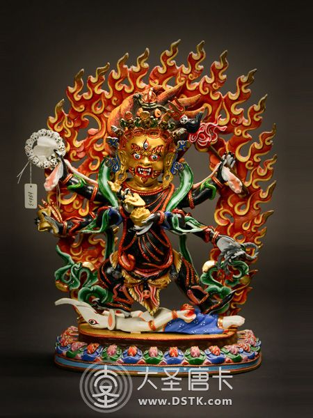 六臂瑪哈嘎拉彩繪33cm