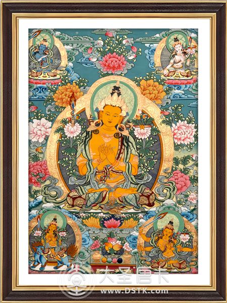 白文殊菩薩彩唐