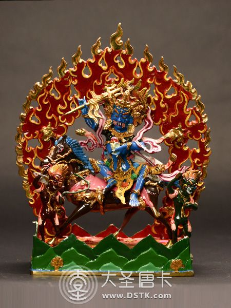 吉祥天母彩繪33cm