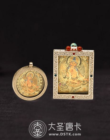 普賢菩薩彩唐小唐卡