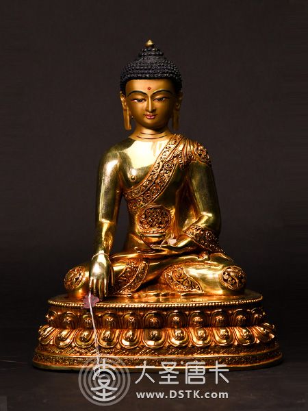 釋迦牟尼佛鎏金33cm