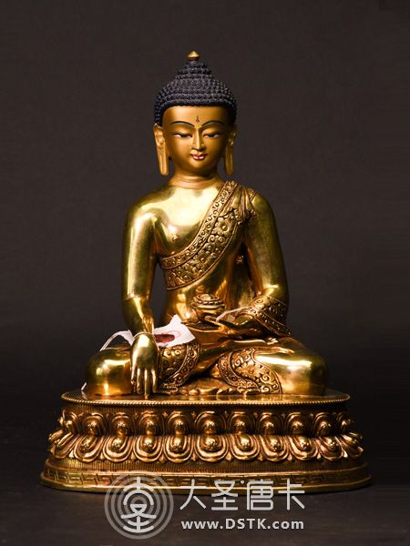 釋迦牟尼佛鎏金33cm