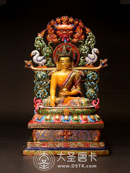 釋迦牟尼佛彩繪背光