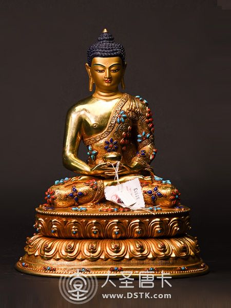 阿彌陀佛鎏金33cm