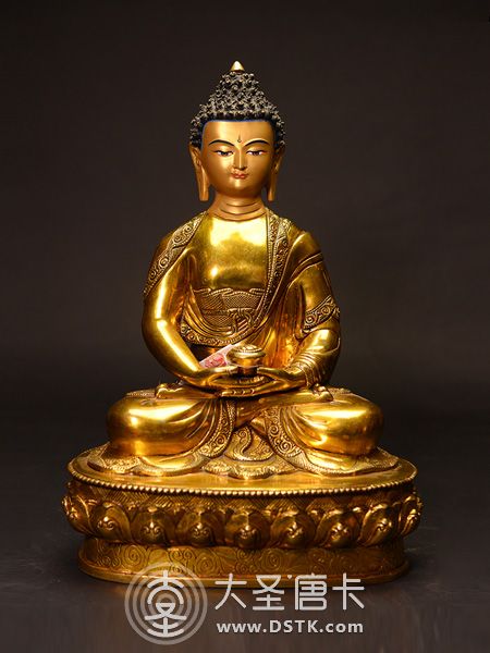 阿彌陀佛鎏金33cm