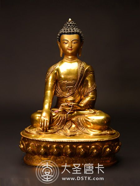 釋迦牟尼佛鎏金33cm