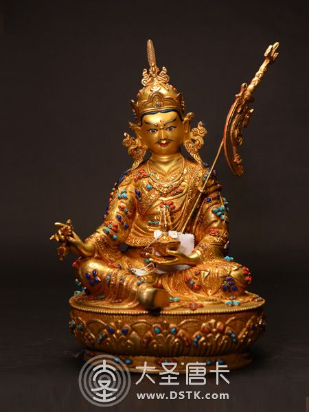 蓮花生大師鎏金37cm