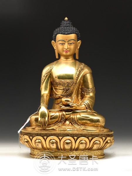 釋迦牟尼佛鎏金33cm