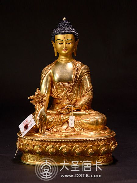藥師佛鎏金33cm
