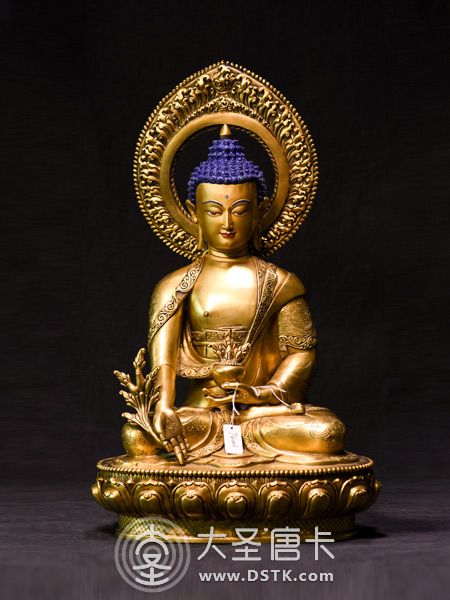 阿彌陀佛鎏金39cm