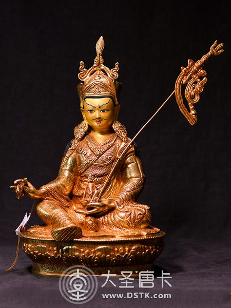 蓮花生大師鎏金33cm