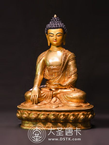 釋迦牟尼佛鎏金33cm