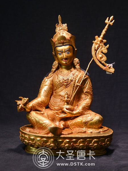 蓮花生大師鎏金33cm