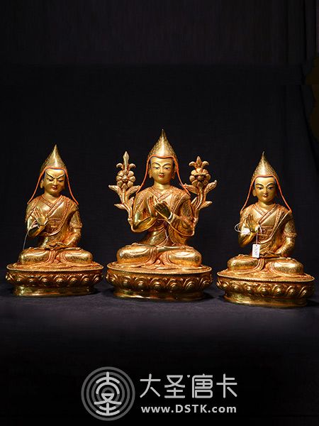 宗喀巴師徒3尊35cm